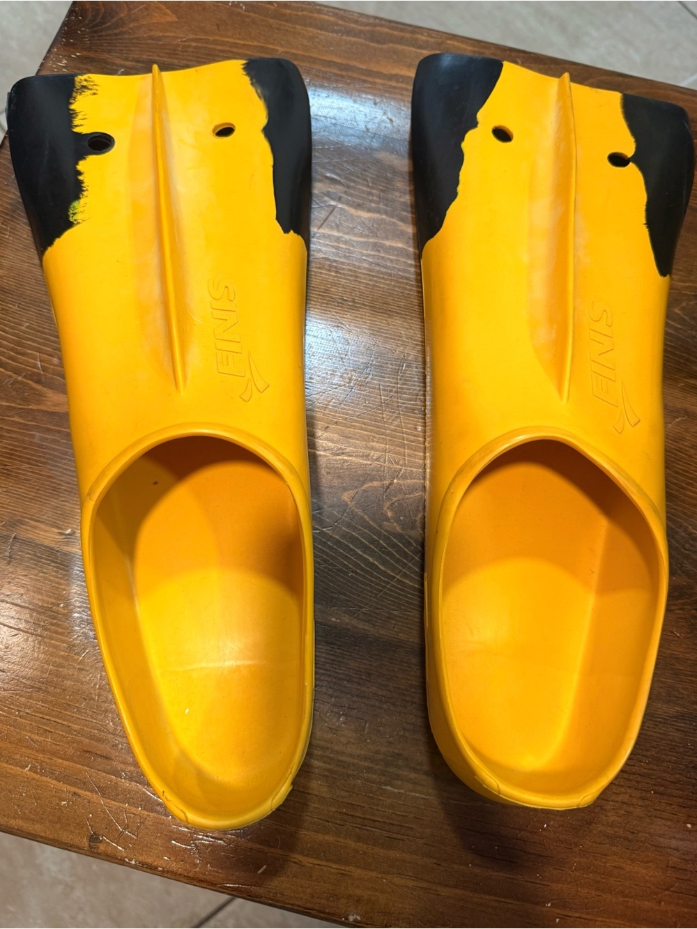 Sling Yellow & Black Men's or Women’s Swim Water Shoes by Finis
